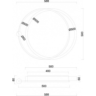 Потолочный светильник Nashira A2657PL-58WH