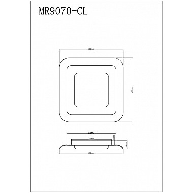 Потолочный светильник Sao MR9070-CL