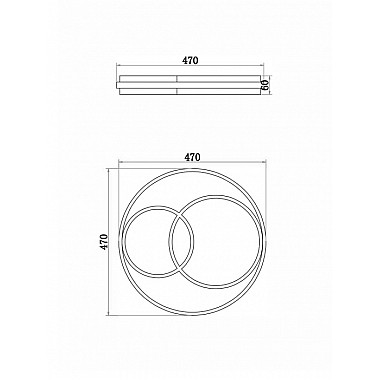 Потолочный светильник Tucene FR10029CL-L70W