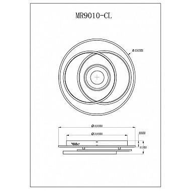 Потолочный светильник Galatea MR9010-CL