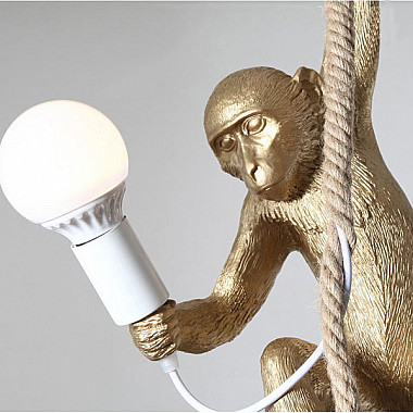 Monkey Lamp Gold Right Светильник Подвесной