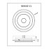 Потолочный светильник Button MR9000-CL