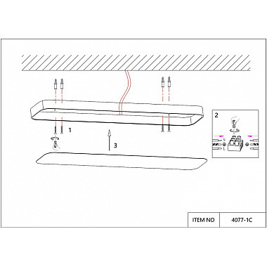 Потолочный светильник Piano 4077-1C