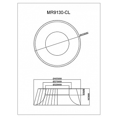 Потолочный светильник Tethys MR9130-CL