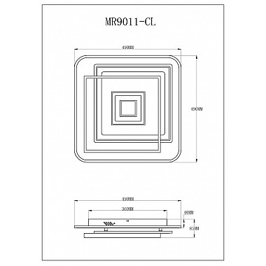 Потолочный светильник Galatea MR9011-CL