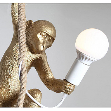 Monkey Lamp Gold Left Светильник Подвесной