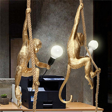 Monkey Lamp Gold Left Светильник Подвесной