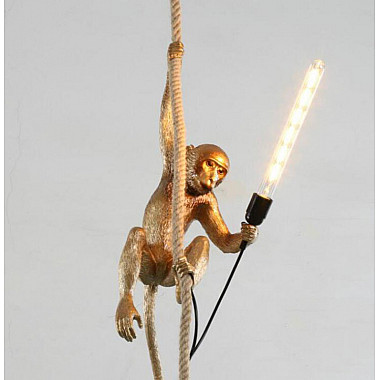 Monkey Lamp Gold Left Светильник Подвесной