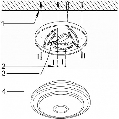 Потолочный светильник 02098-9.2-24W*2