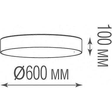 Потолочный светильник Plato C111052WN60W