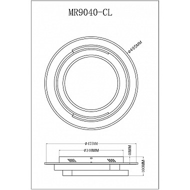Потолочный светильник Thalassa MR9040-CL