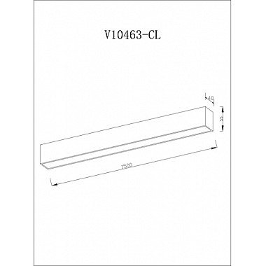 Потолочный светильник Carpi V10463-CL