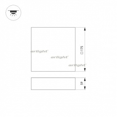 Потолочный светильник QUADRO 034783