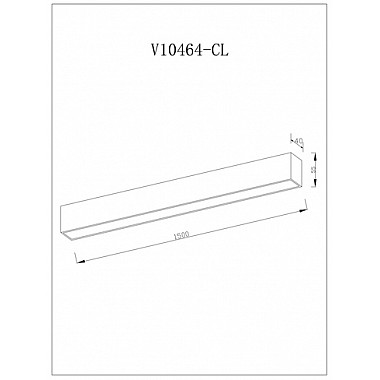 Потолочный светильник Carpi V10464-CL