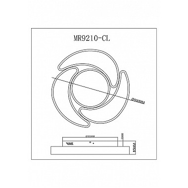 Потолочный светильник Lysithea MR9210-CL