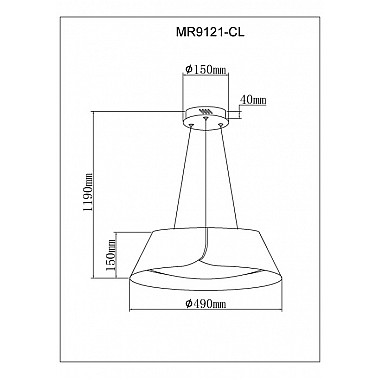 Потолочный светильник Cordelia MR9121-CL
