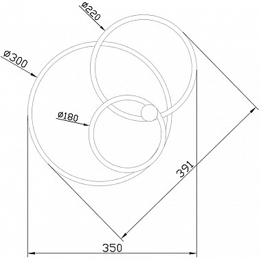 Потолочный светильник CONTOUR 10213/2LED BL Chrome