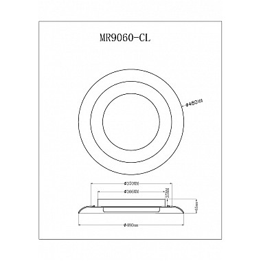 Потолочный светильник Naiad MR9060-CL