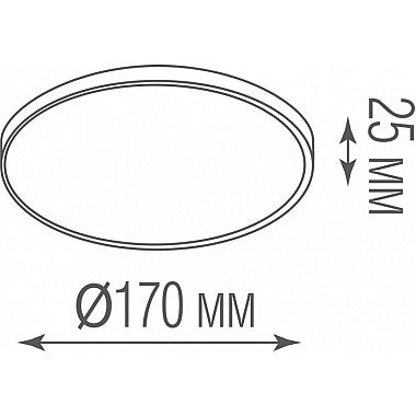Потолочный светильник Disco DL20171R12W1B