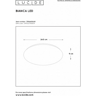 Потолочный светильник Bianca-led 79164/08/61