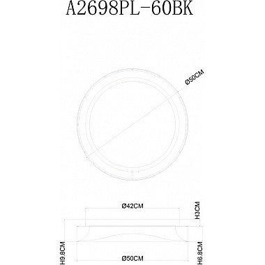 Потолочный светильник A2698PL-60BK