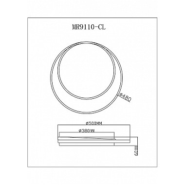 Потолочный светильник Cressida MR9110-CL