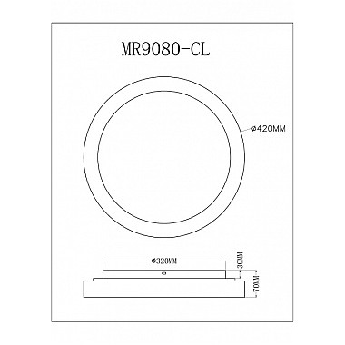 Потолочный светильник Neso MR9080-CL