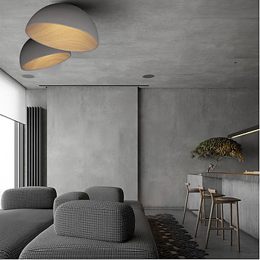 Потолочный светильник Egg 10197/500 Grey