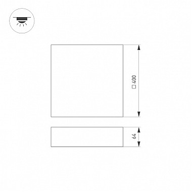 Потолочный светильник QUADRO 034797
