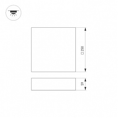 Потолочный светильник QUADRO 034788