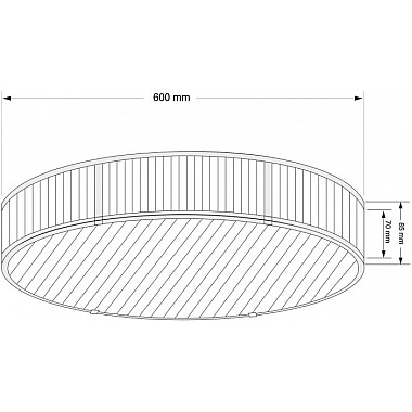 Потолочный светильник Lavone LAV-PLM-6(P)600-1