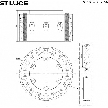Потолочный светильник Delight SL1516.302.06