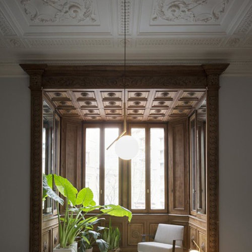 Flos IC Lighting S Gold Pendant Lamp by Michael Anastassiades Lumarkt.ru